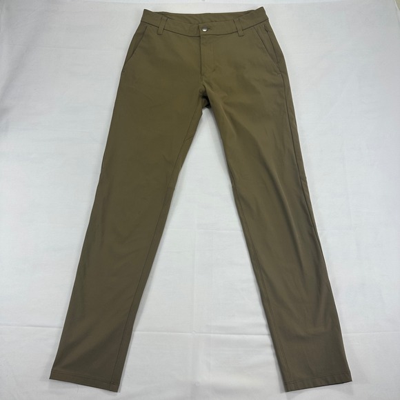 Lululemon ABC Pant Mens 28x30 Olive Green Classic Fit Commuter Stretch - Picture 1 of 9